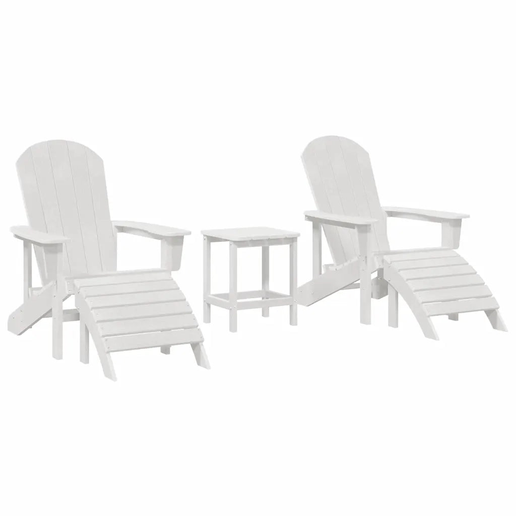 Sedia da Giardino 3 pcs Bianco Polietilene 3335846