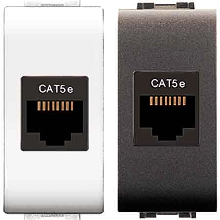 PRESA TELEFONICA 'MYLIFE' RJ45 Cat 5e UTP - Grigio - EC ELETTROCANALI