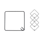 Staffe antisismiche armatura ferro 40x40 cm strutture cemento formati multipli *** pezzi 20, confezione 1