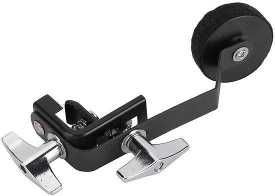 Demper di Suono Compattabile - Regolazione del Volume - Clip - Metallo Rivestito - Tamburi a Percussione - Eliminazione di Suoni di Alta Frequenza - Demper di Tamburo