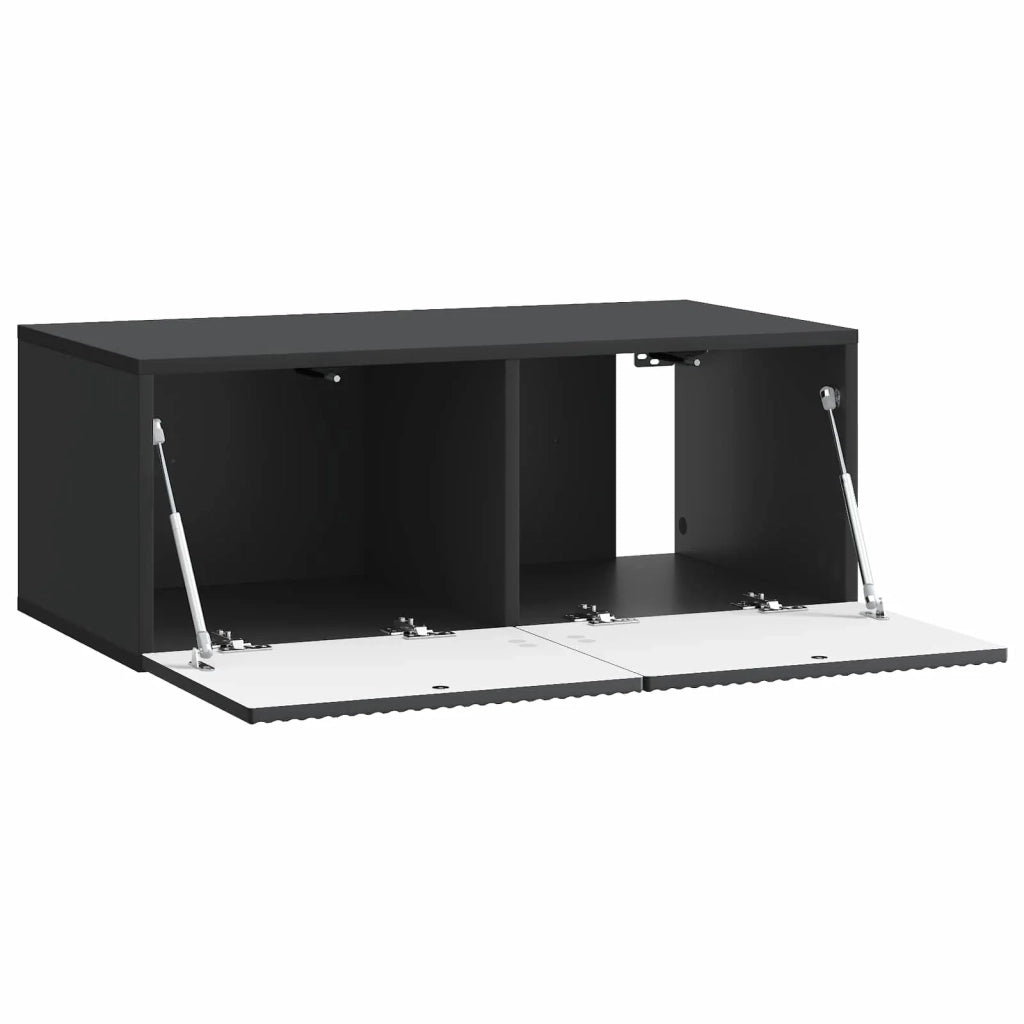 Mobile Porta TV da Muro Nero 78,5 x 41 x 30 cm