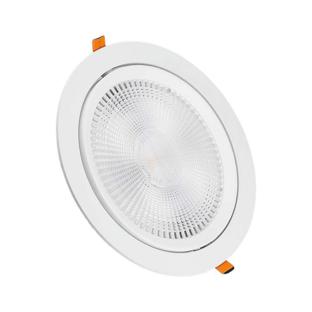 Faretto Led Da Incasso Orientabile 30W Cob Freddo 6400K Diametro 225mm Foro 195mm Chip Samsung SKU-21832