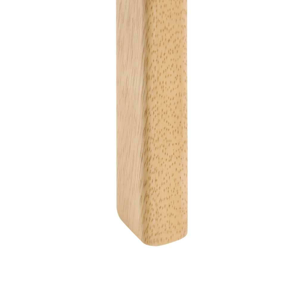 Set di 2 sedie da pranzo marrone chiaro con seduta imbottita schienale in bouclé tortora poliestere struttura in legno di gomma stile retrò per sala da pranzo