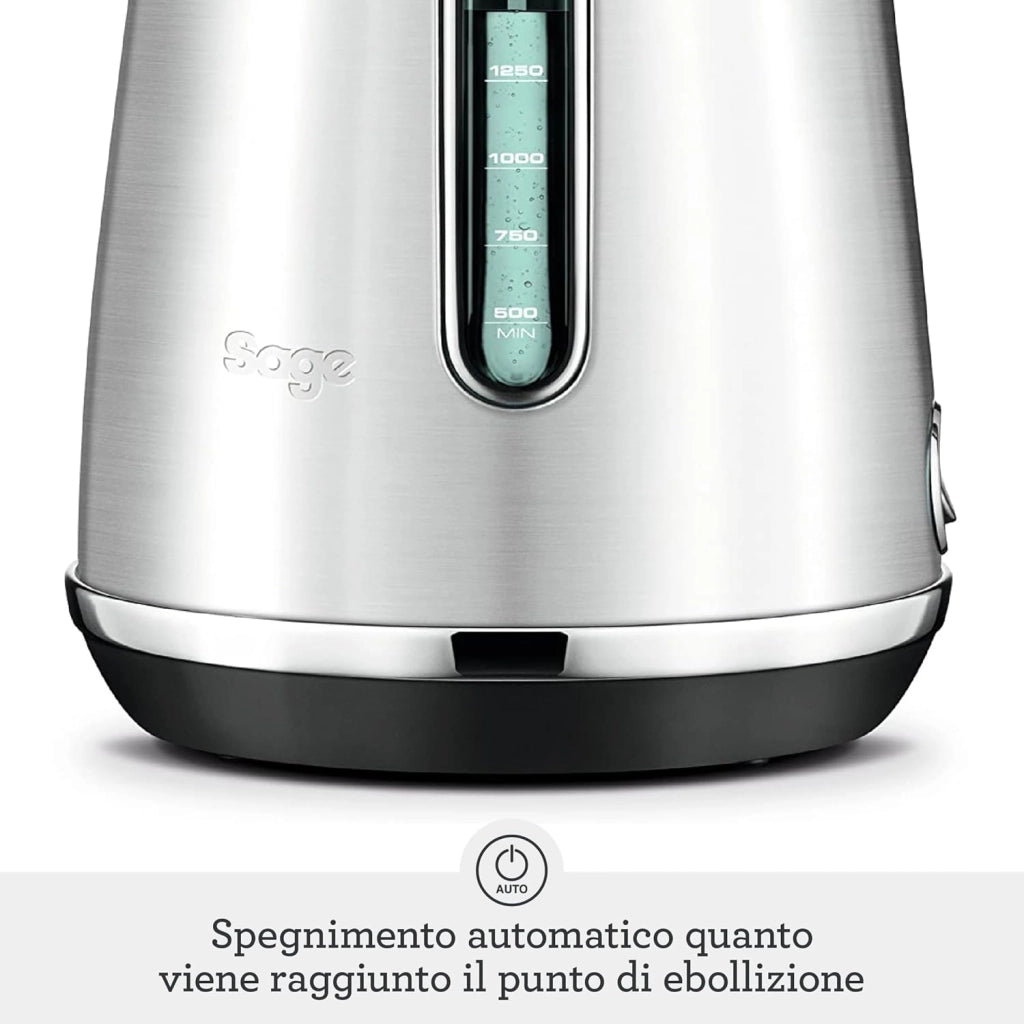 Sage - The Soft Top Luxe - Bollitore Elettrico Silenzioso - Bollitura Rapida - Bollitore Cordless da 1,7 L - Torta Red Velvet