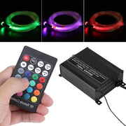 Set di illuminazione LED RGB a fibre ottiche con controllo remoto - 150 fibre ottiche - 16 W