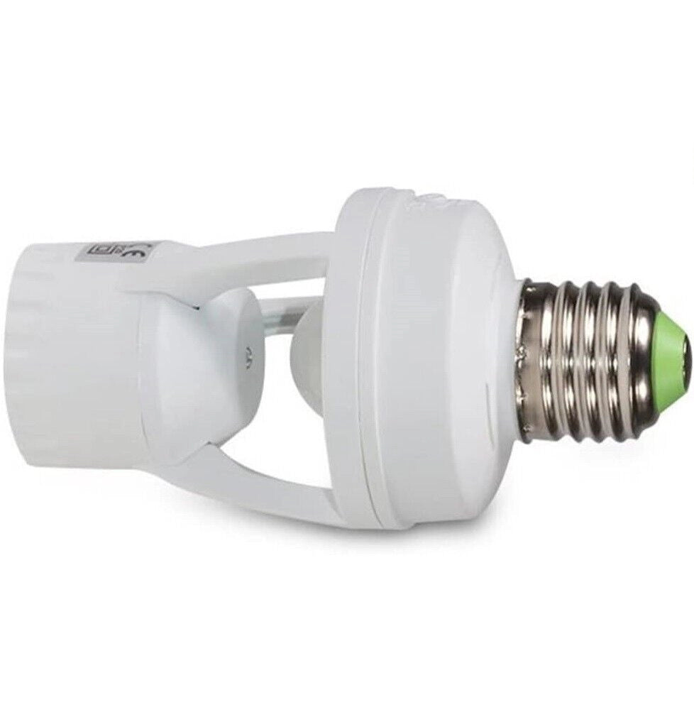 Portalampada E27 con sensore di movimento 360 rilevatore presenza per lampadine
