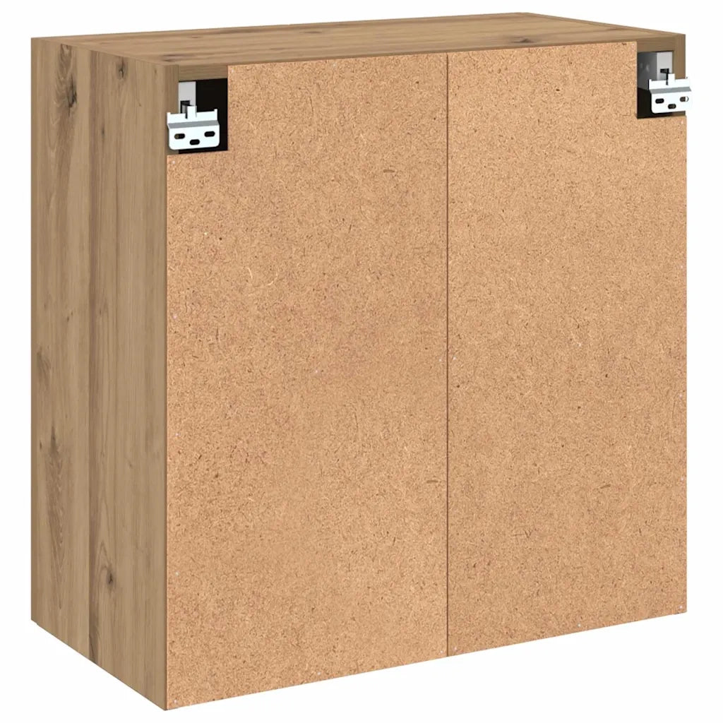 Armadietto a muro rovere artigianale 60 x 31 x 60 cm