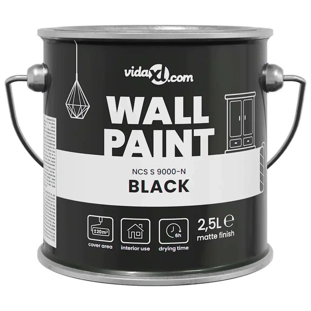 Pittura murale Nero 2,5 L Stampa da parete CFW5505616