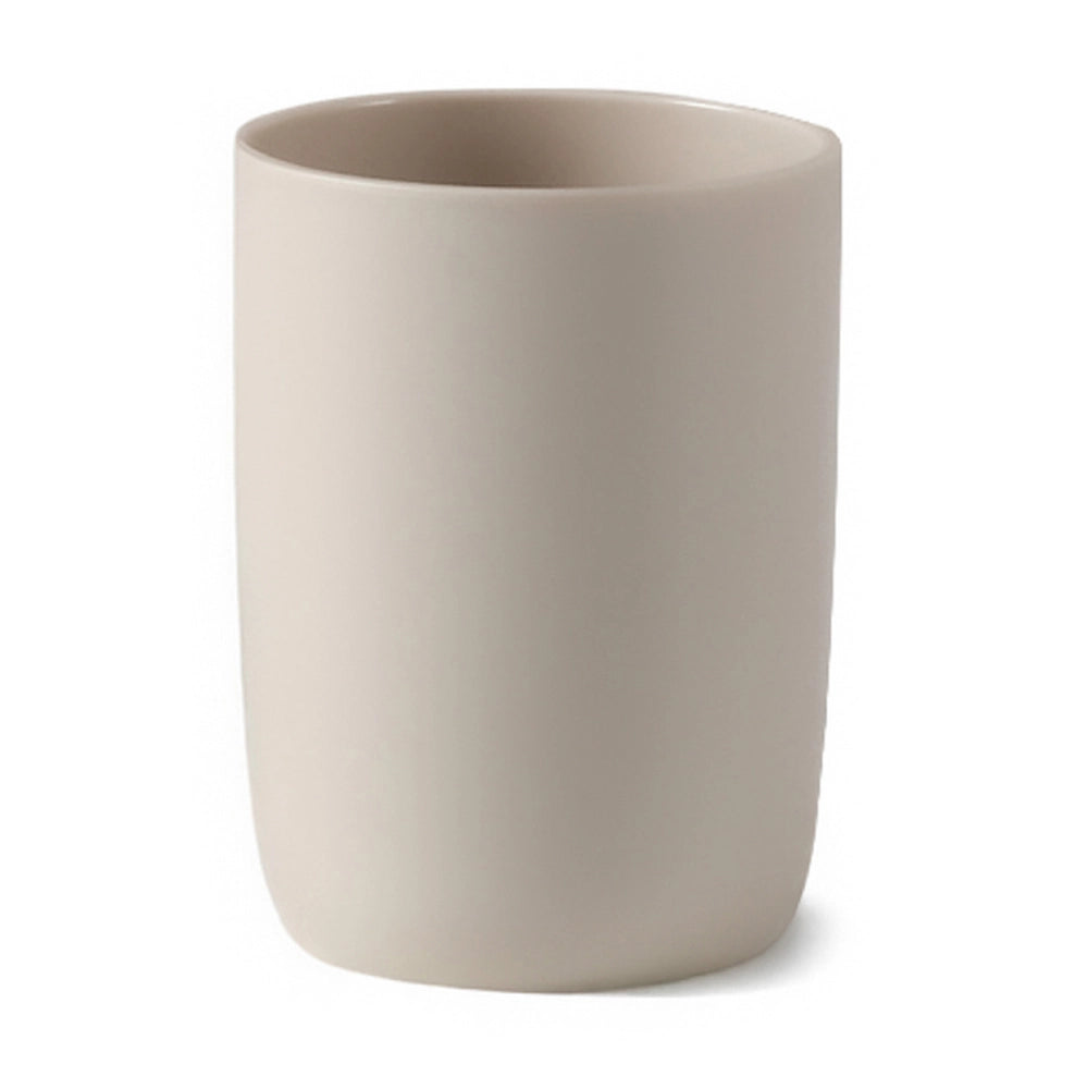 Set accessori bagno 3 pz con dispenser portaspazzolino e vassoio crema - Taki