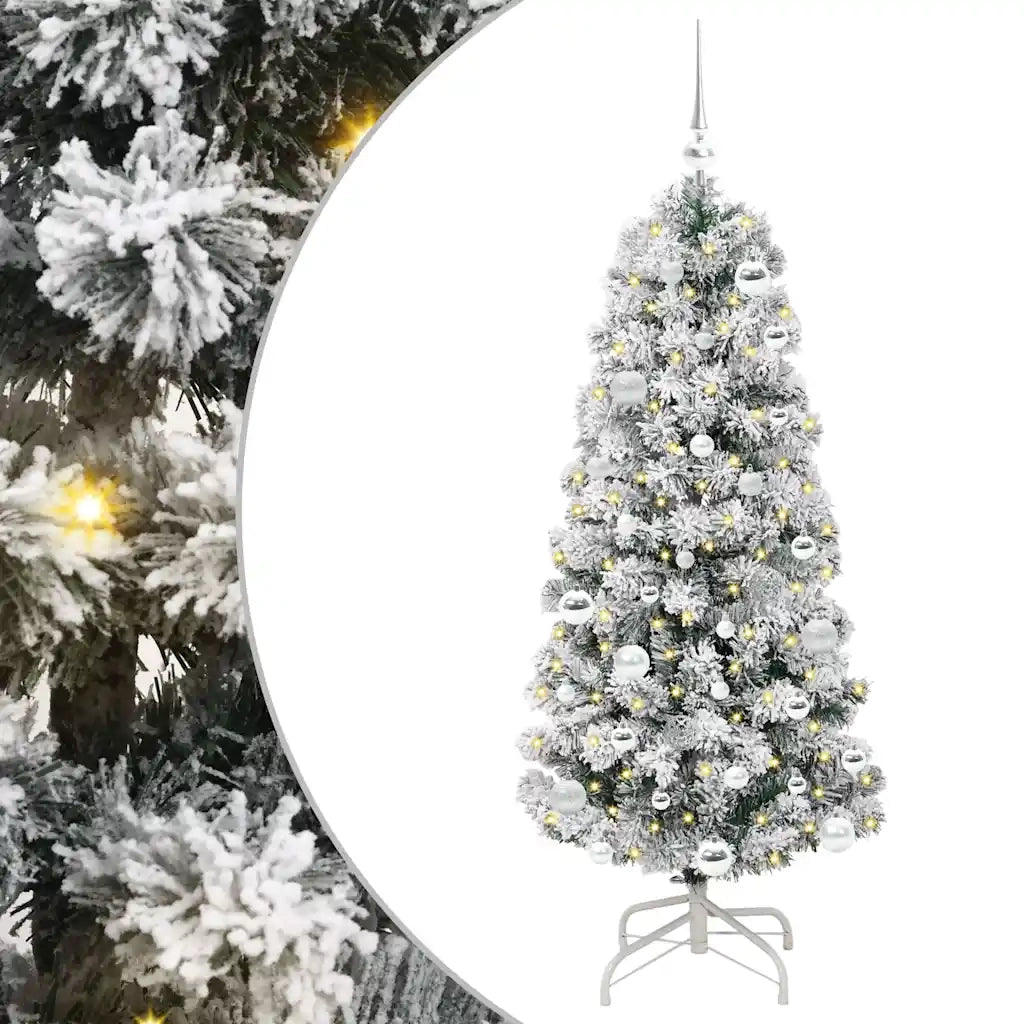 Albero di Natale Artificiale-Albero Natalizio con Rami Pieghevoli 150 cm 684380