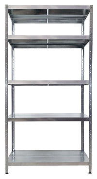 Scaffale in Metallo 5 Ripiani 100x50x195 cm Maciste Zincato