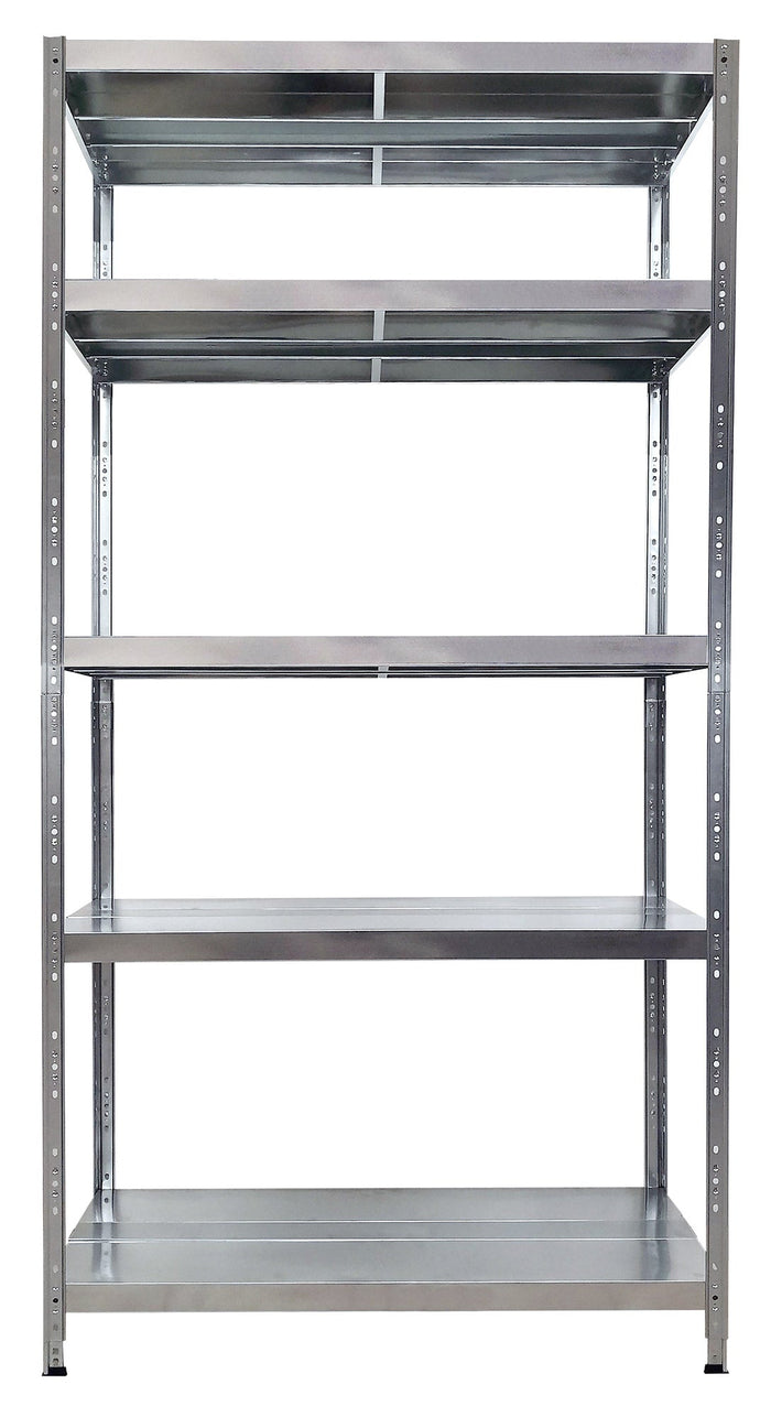 Scaffale in Metallo 5 Ripiani 100x50x195 cm Maciste Zincato