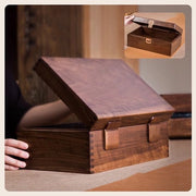 Cassa di conservazione in legno, grande cassa di ricordo per souvenir, cassa decorativa per ricordi, gioielli e foto, casse di ricordo per uomini e donne - 30,8*19,2*11,7