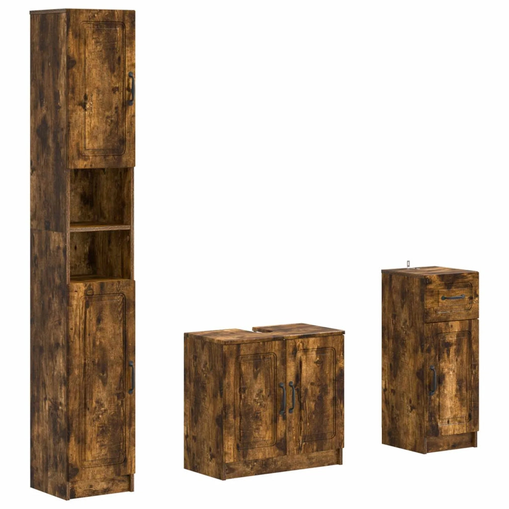 Set di armadietti da bagno in 3 pezzi UTRECHT 3417896