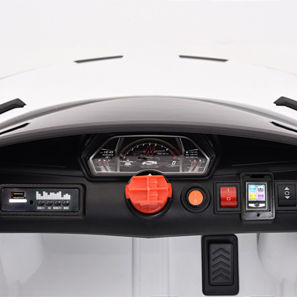 Tecnobike Shop - Auto Elettrica Per Bambini Lamborghini Svj Small 12V-Bianco