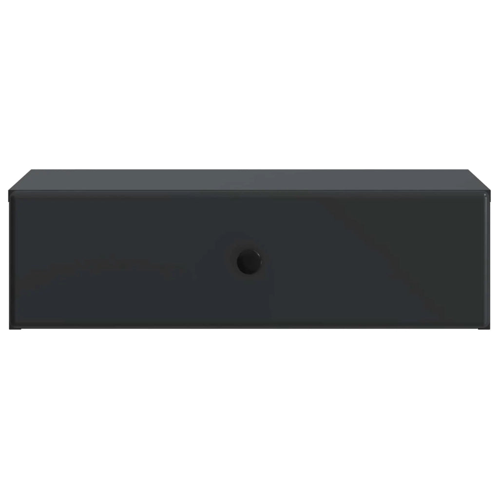 Tavolino da Parete Laterale Nero 59 x 34,5 x 17 cm 899166
