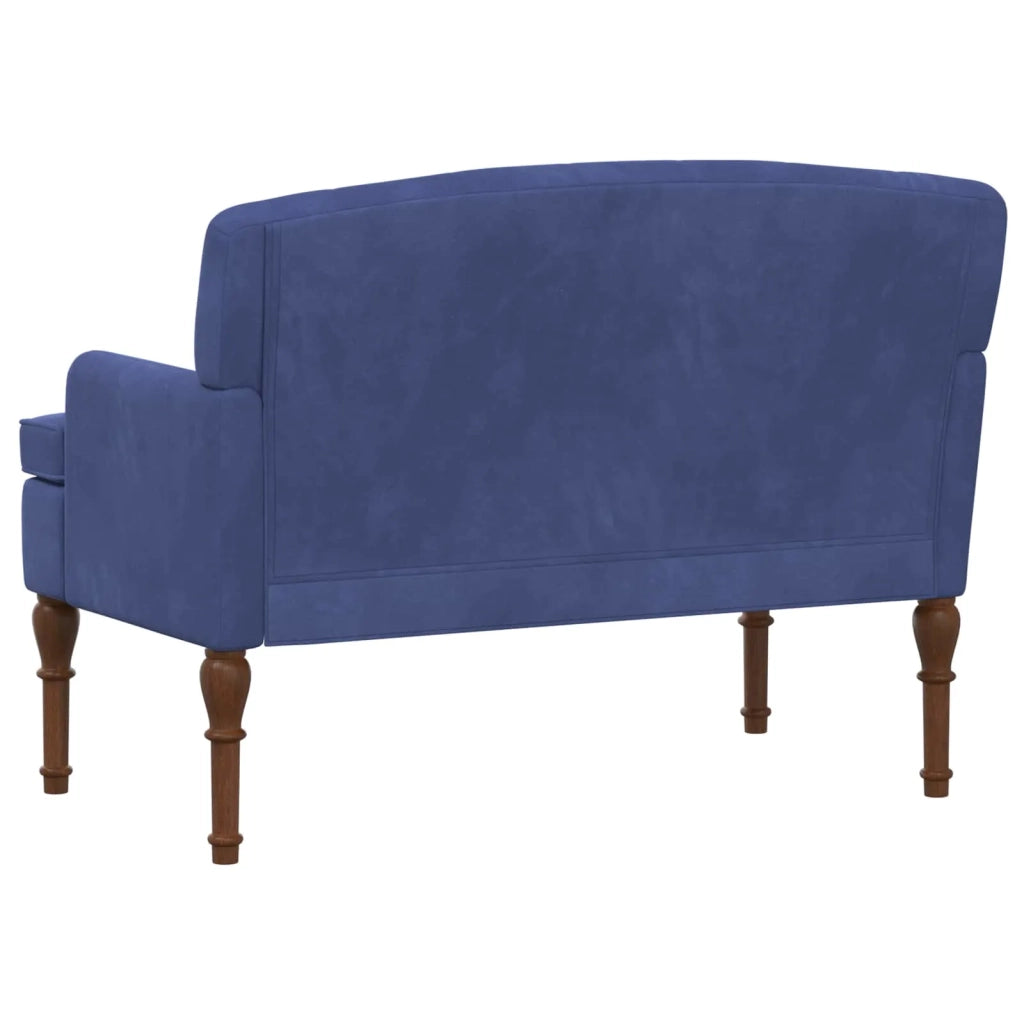 Loveseat con bottoni imbottiti Blu Polizia 111 x 65 x 79 cm 42041855