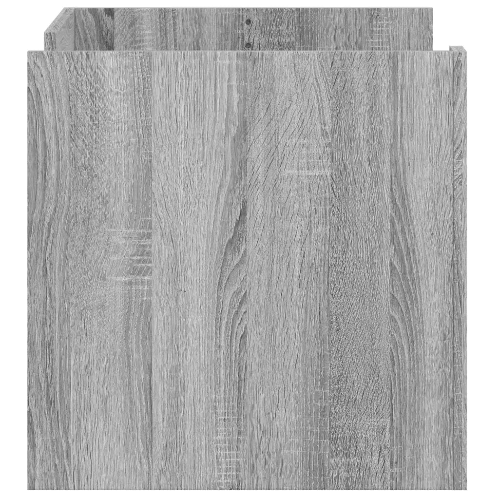 Tavolino Salotto-Tavolino da soggiorno-Tavolo Grigio Sonoma 80x50x50 cm Legno Multistrato 720793