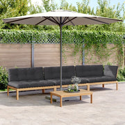 Set Divani Pallet Giardino 4pz Cuscini Legno Massello Acacia 3209325
