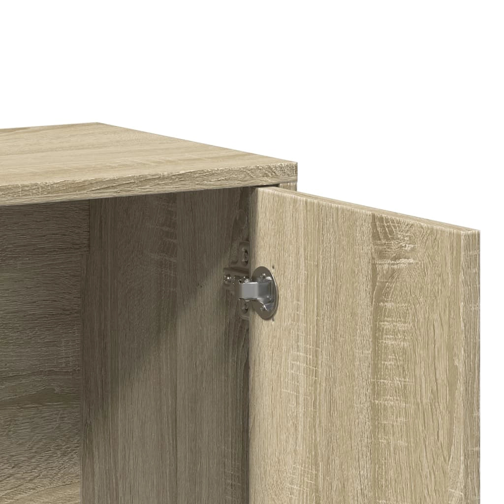 Buffet credenza cassettiera armadio mobile contenitore organizer cucina soggiorno rovere Sonoma 60 x 31 x 70 cm legno ingegnerizzato marrone 02_0031593
