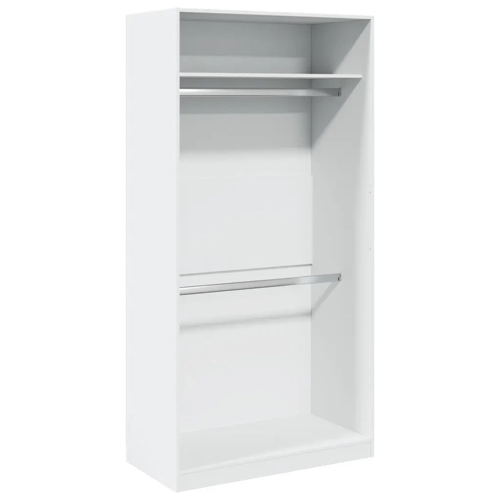 Armadio Bianco 100x50x200 cm in Legno Multistrato CFW7506348