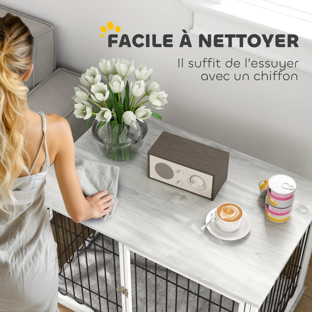 Casetta Cane Grigio con Cuscino ¨C zephmum ¨C 90x58x62.5 cm