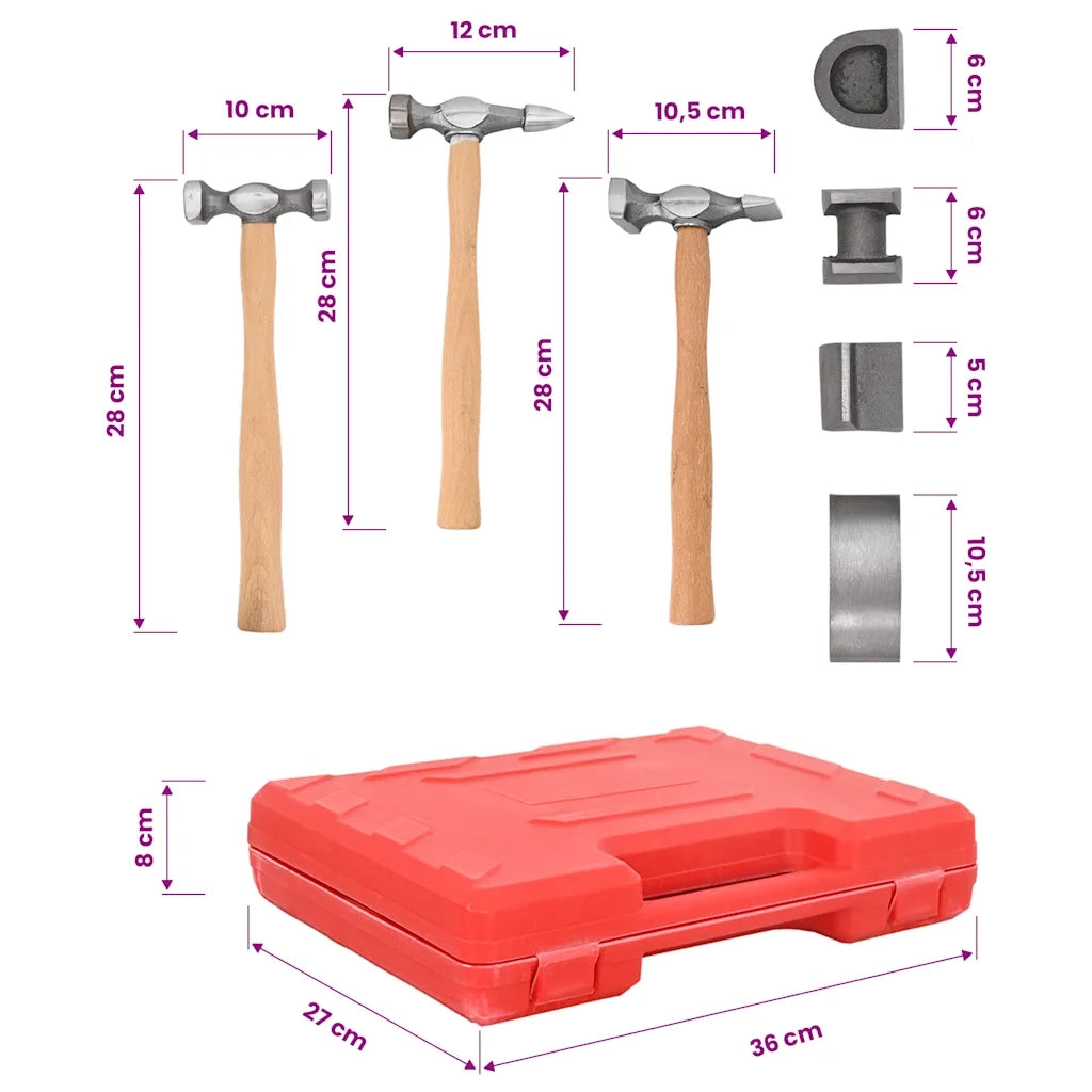 Kit Riparazione Ammaccature 7 pz Carrozzeria Auto 140159