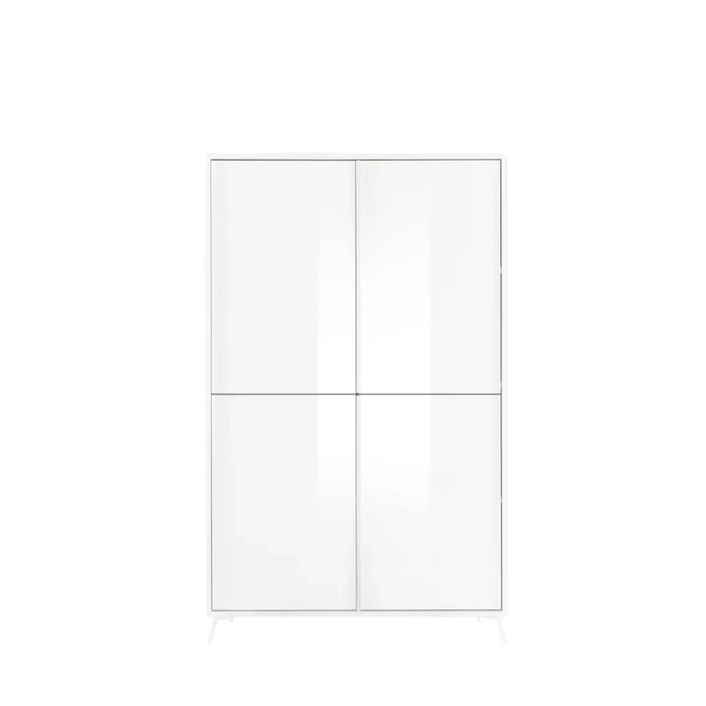 Buffet a 4 porte collezione SKY. Colore bianco lucido laccato.