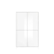 Buffet a 4 porte collezione SKY. Colore bianco lucido laccato.