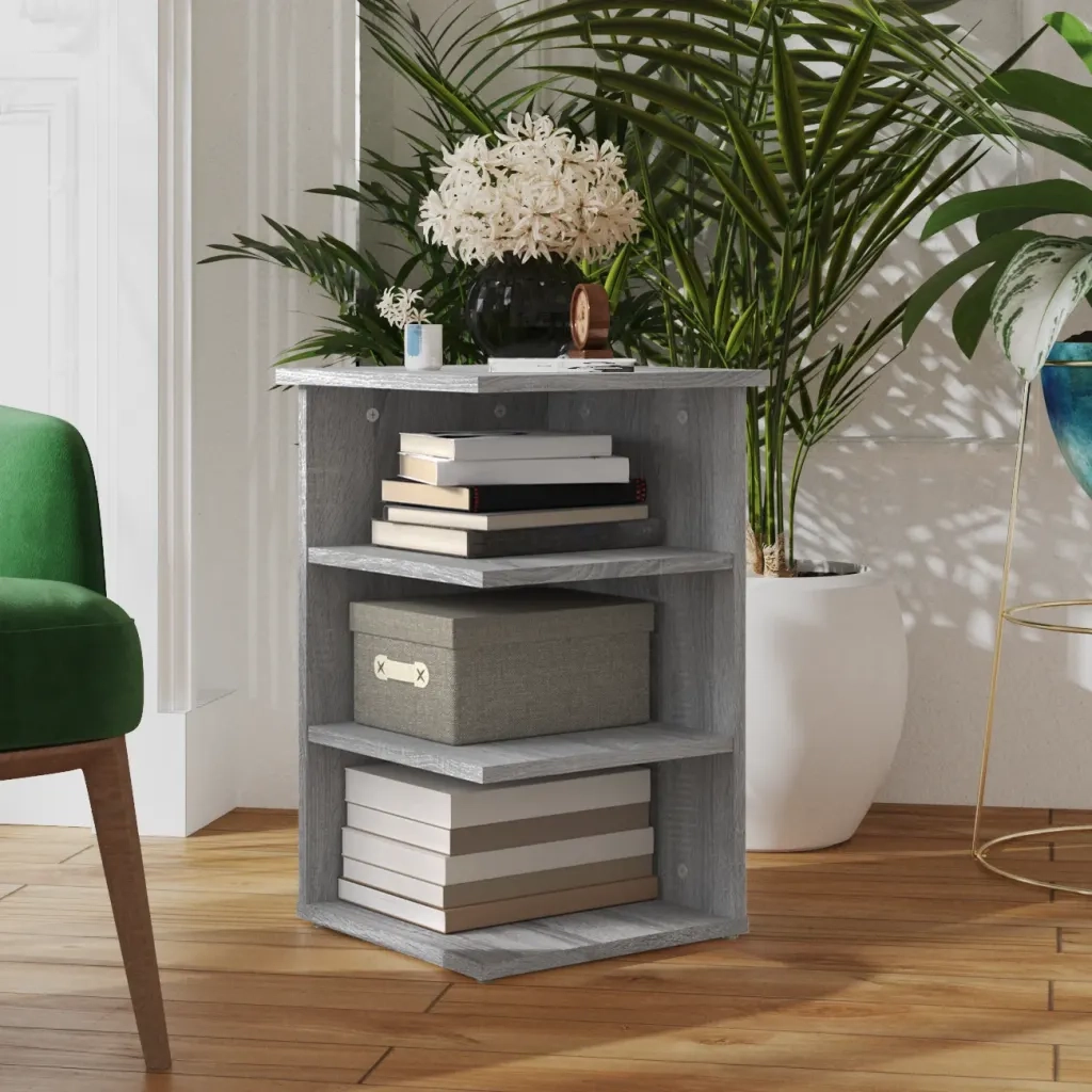 Mobiletto Laterale Grigio Sonoma 35x35x55 cm Legno Multistrato CFW1683192