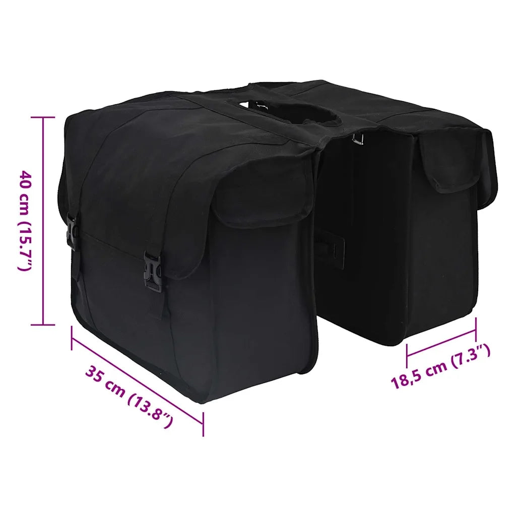 Borsa per biciclette Nero 40 x 18.5 x 35 cm Poliestere CFW2161016