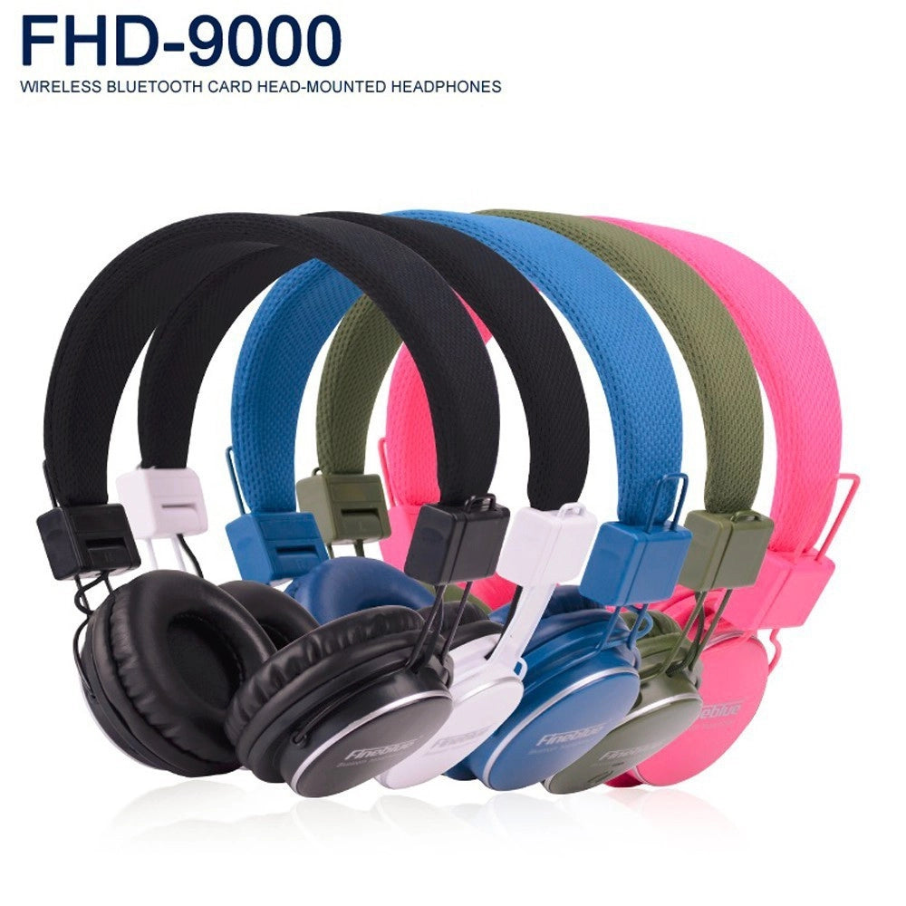 Trade Shop - Cuffie Fhd-9000 Wireless Bluetooth Stereo Card Musica Smartphone -