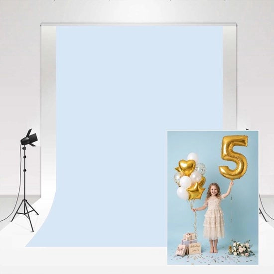 Pannello di Sfondo Professionale 1,5x2,2m - Tela di Sfondo - Sfondo Fotografico - Studio Fotografico - Sfondo per Ritratti - Serie di Compleanni - Sfondo Fotografico