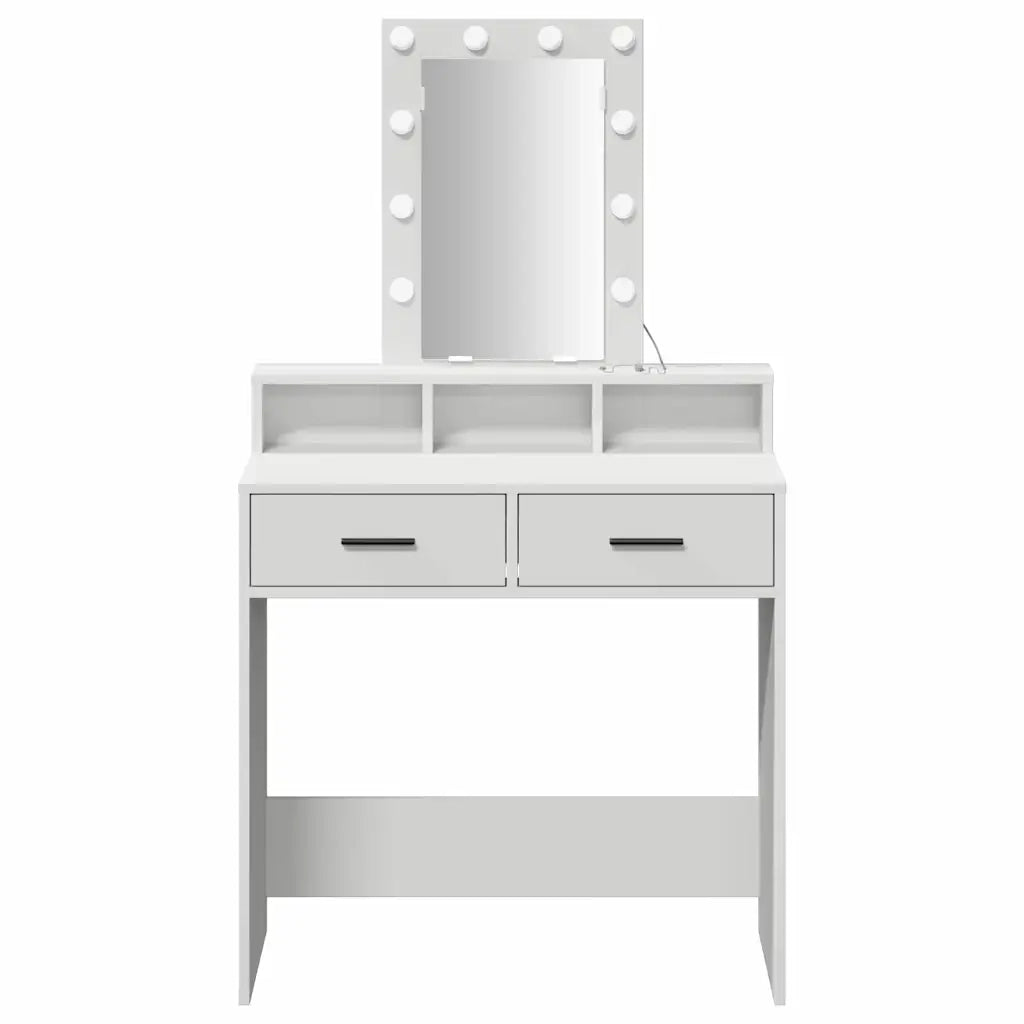 Tavolo da Trucco Bianco 79 x 41 x 140 cm Legno ingegnerizzato 865163
