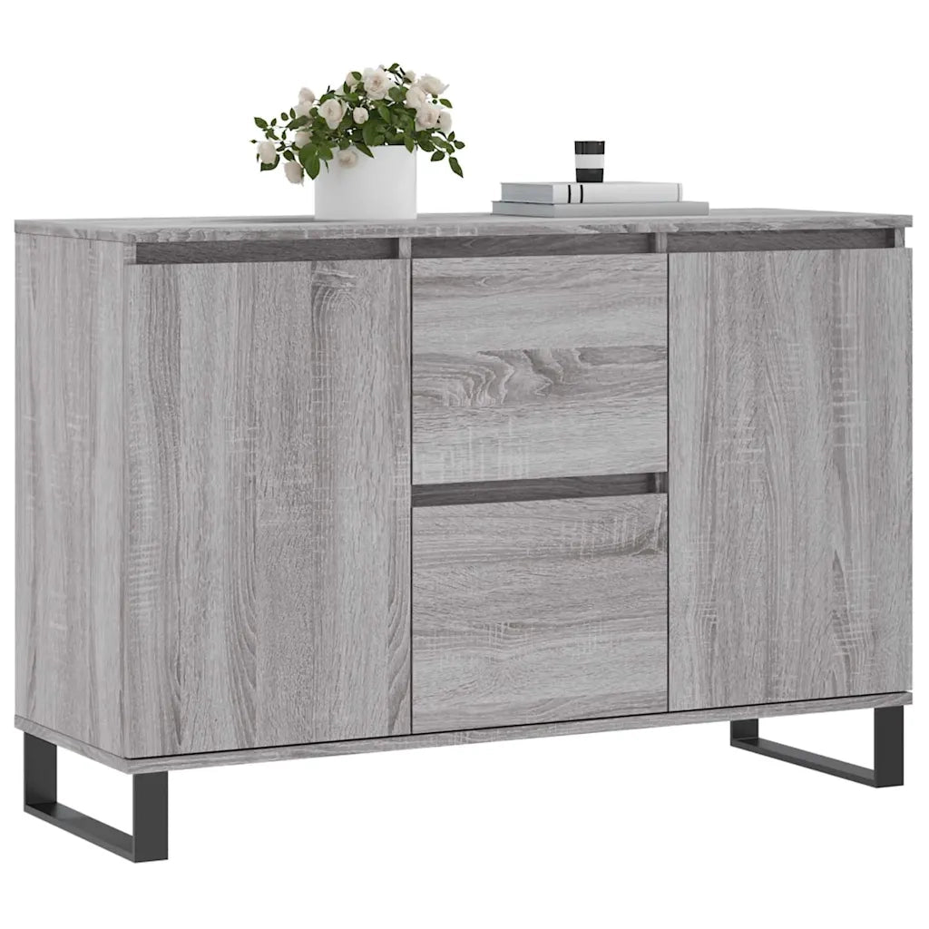 Credenza Grigio Sonoma 101,5x35x70 cm in Legno Multistrato 827218