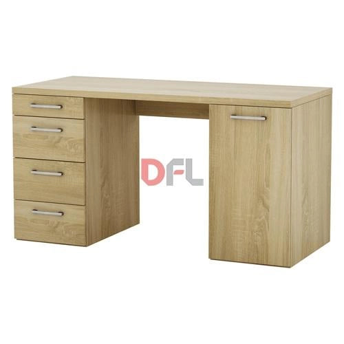 SCRIVANIA LINEA VOLOS CON 4 CASSETTI CM. 60X139XH.74 COLORE BIANCO O ROVERE