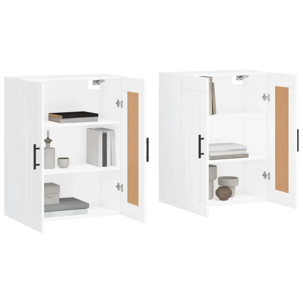 Armadietti a Parete 2 pz Bianchi in Legno Multistrato CFW4796947
