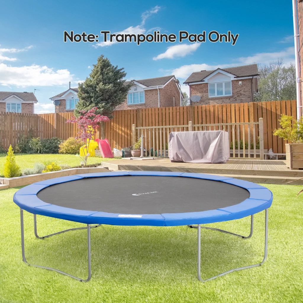 Rete di sicurezza perimetrale per trampolino, misure 8ft, 10ft, 12ft e 15ft: ?366 cm - Blu (trampolino non incluso)