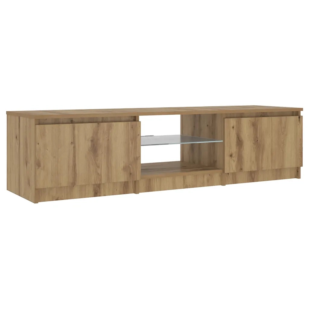 Mobile Porta TV con LED Artigianale 140x40x36 cm Multistrato 856350