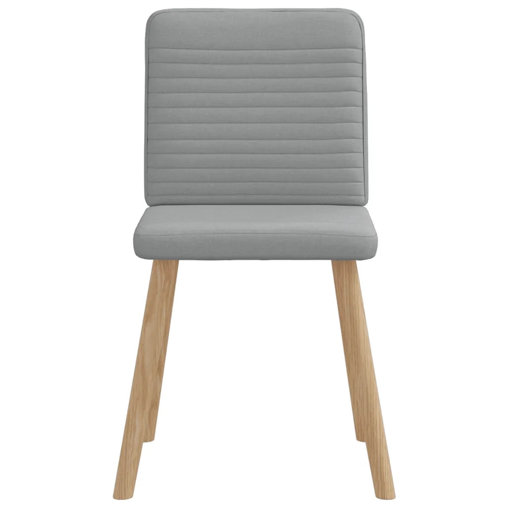 Sedie da Pranzo 6 pz Grigio Chiaro in Tessuto 3315514