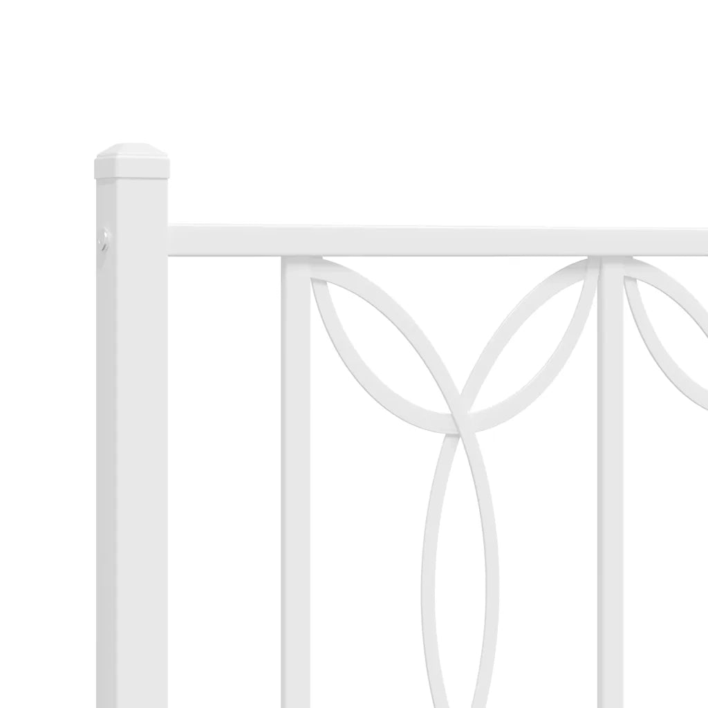 Testiera in Metallo Bianco 75 cm