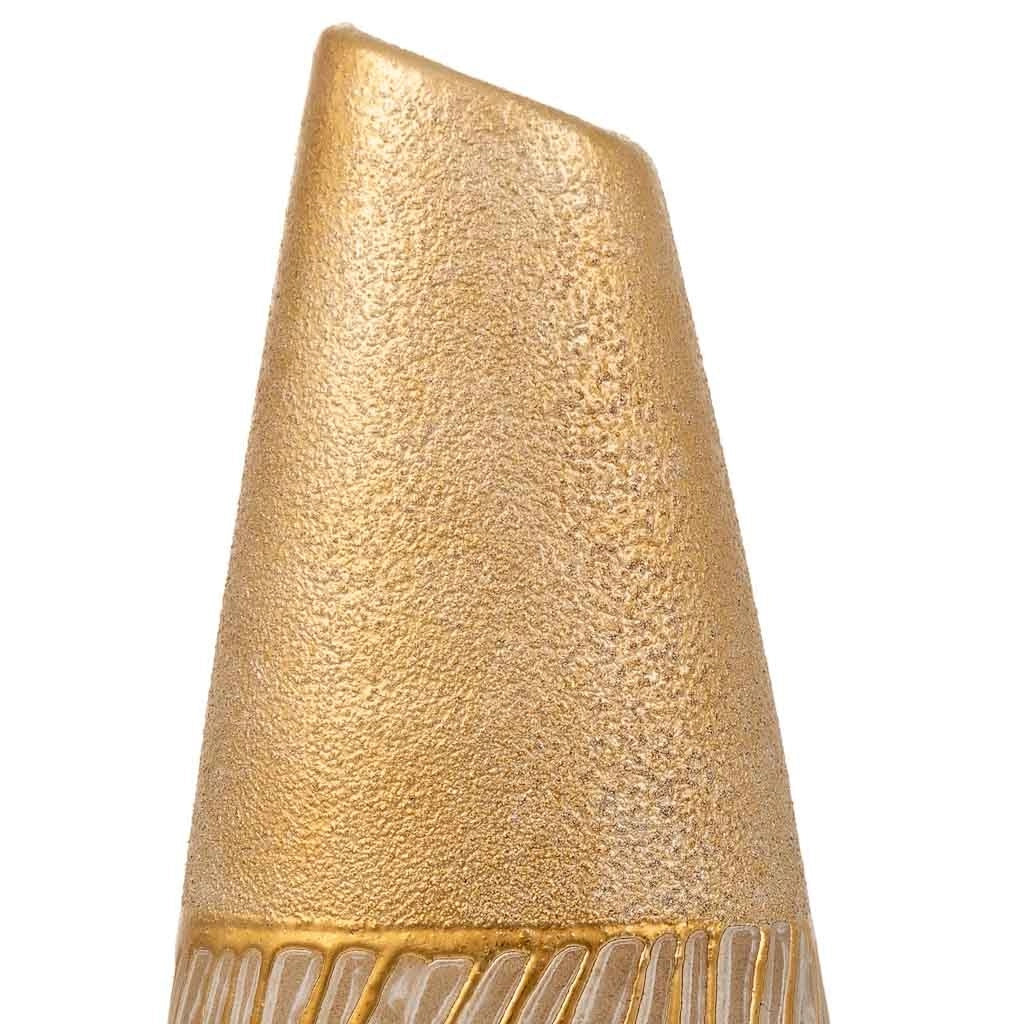 Vaso in ceramica dorata 12x7x35h