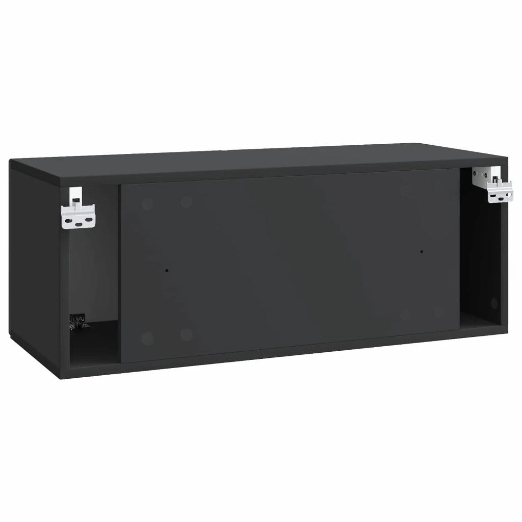 Mobile Porta TV da Muro Nero 78,5 x 31 x 30 cm 898546