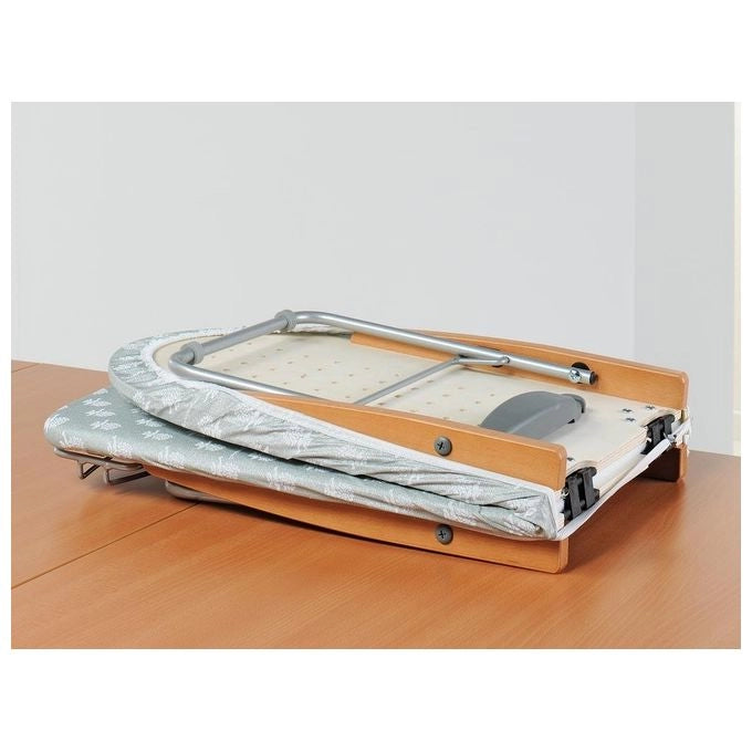 Foppapedretti 9900330803 Stirofast Asse da stiro completo pieghevole da tavolo 99x34 cm 3.8 Kg colore Naturale