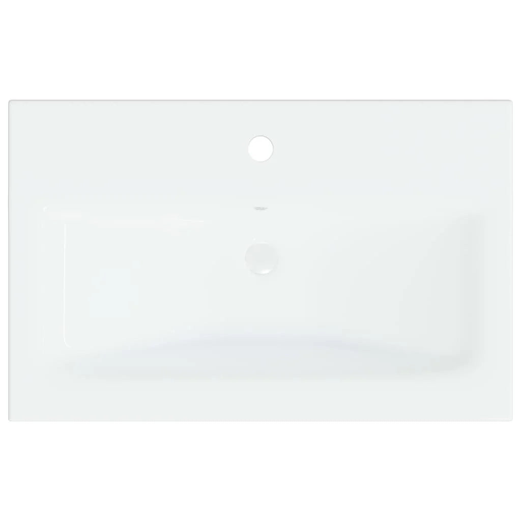 Lavabo da incasso con rubinetto lavabo da appoggio lavabo da bagno lavabo da interno 61 x 39 cm ceramica bianca 02_0002796