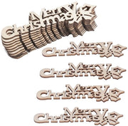Ornamenti in legno 40 pezzi - decorazione di Natale - adesivi per DIY - materiale per bordo chiuso - leggero - ecosostenibile