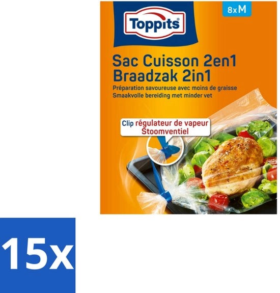 15 x Sacchi per Caffè 2 in 1 - Frittura e Vaporizzazione - Dimensione M - 8 Unità - Caffè - Macchina per Caffè - Macchina per Caffè