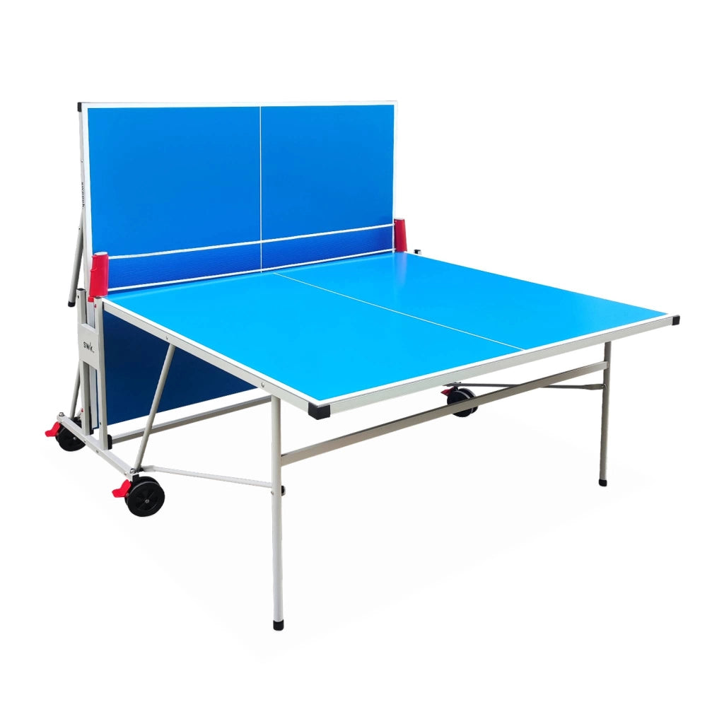Tavolo da ping pong per esterni pieghevole con 2 racchette e 3