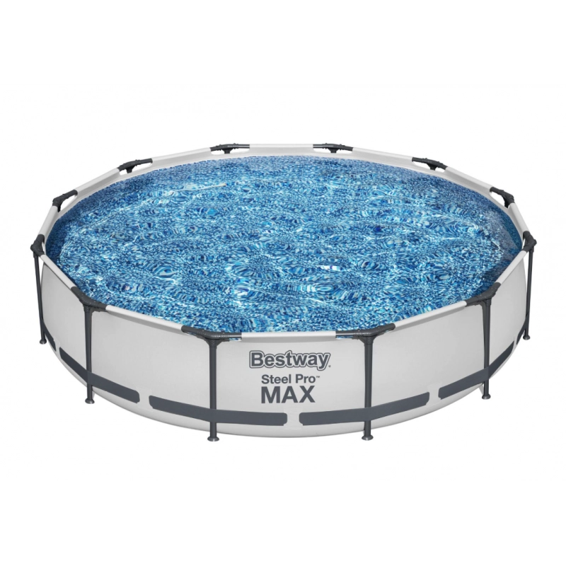 Piscina fuori terra rotonda con telaio in acciaio e pompa filtro inclusa, diametro 366 cm altezza 76 cm capacità 6473 L - Bestway