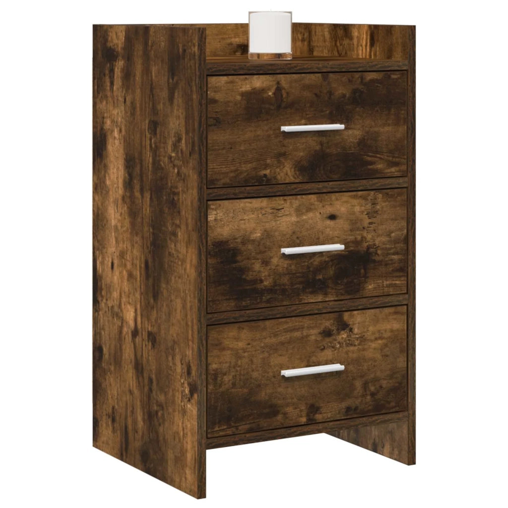 Comodini Rovere Fumo 40 x 36 x 70 cm Legno ingegnerizzato 8011031